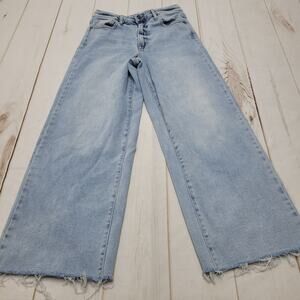 Light Blue Wide-Leg Jeans